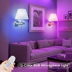 Draadloze RGB led wandlamp oplaadbaar met afstandsbediening, Verzenden, Nieuw