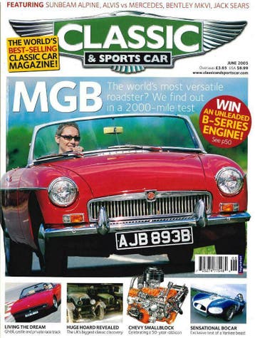 CLASSIC AND SPORTSCAR MGB MERCEDES-BENZ 220SE COUPÉ, Verzenden, Gelezen, Algemeen