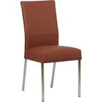 Leren eetkamerstoel Real - Toledo Terra (donkercognac) -, Huis en Inrichting, Bruin, Nieuw, Ophalen of Verzenden, Eén