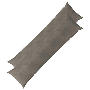 vidaXL Kussensloop 2 pcs HEERLEN Lichtgrijs 40 x 145 cm, Verzenden, Nieuw