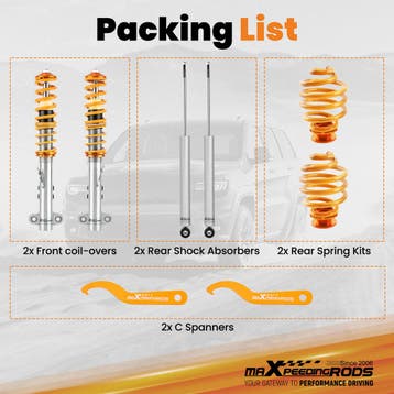 Coilover Coilovers Kit Shock Suspension compatible for BM..., Verzenden, Nieuw, BMW