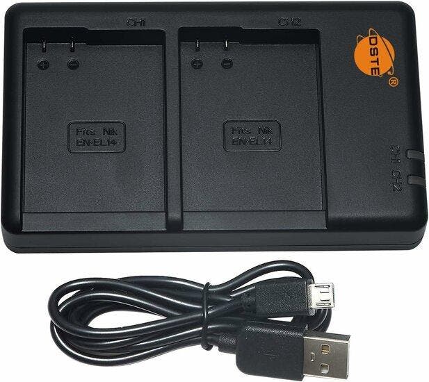 EN-EL14 USB Duolader (Nikon), Audio, Tv en Foto, Fotografie | Accu's en Batterijen, Nieuw, Ophalen of Verzenden
