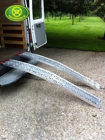 Oprijplaten voor Zitmaaier 225 cm - 600 kg Aluminium Opvo..., Tuin en Terras, Zitmaaiers, Ophalen of Verzenden, Nieuw