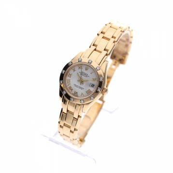 Rolex Pearlmaster Lady-Datejust 29mm 18ct. 80318; Gouden..., Overige merken, Overige materialen, Ophalen of Verzenden, Zo goed als nieuw