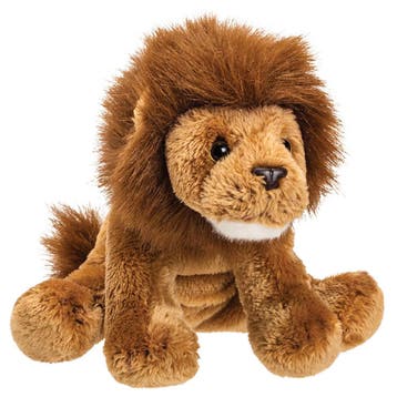 Pluche leeuw knuffel - bruin - 13 cm - safari thema, Verzenden, Nieuw