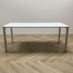 Kinnarps kantinetafel 180x80 cm, wit - Gratis Bezorging, Ophalen of Verzenden, Gebruikt, Bureau