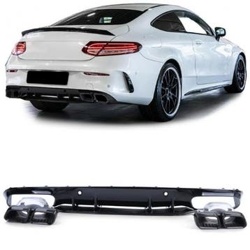 Diffusor Mercedes C205 A205 Coupe / Cabrio 15-19 C63 Design, Ophalen of Verzenden, Nieuw