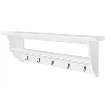 vidaXL Kapstok barokstijl MDF wit, Verzenden, Nieuw