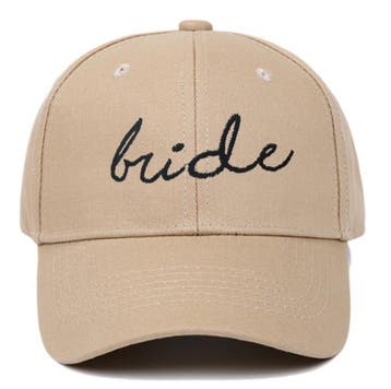 Cap Bride ivoor met geborduurde tekst bride, Kleding | Dames, Verzenden, Wit, Sweet-One, Nieuw