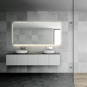 Badkamerspiegel Martens Design Dublin met Verlichting Rondom, Ophalen of Verzenden, Nieuw, Rond