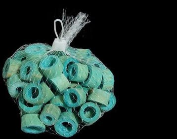 Bamboe ringen Aqua Turquoise ca. 2-2,5 cm ca. 50 stuks, Ophalen of Verzenden, Nieuw