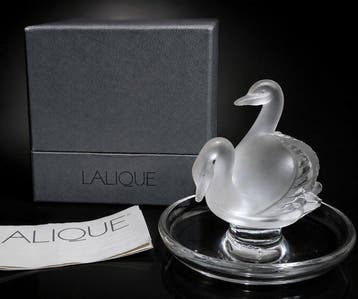 Lalique - Sieradendoos - zwaan - Kristal - Baguier cygne