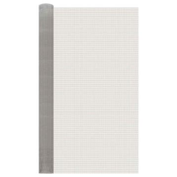 vidaXL Gaas Scherm 120 x 500 cm 6 Mesh RVS 201 Zilverkleurig, Verzenden, Nieuw, IJzer