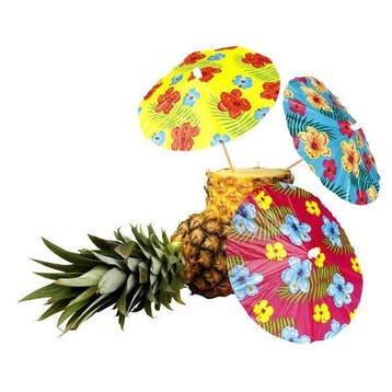 Ijs parasols Hawaii (6 st), Ophalen of Verzenden, Nieuw