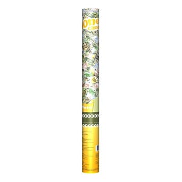 1x stuks Geld confetti kanonnen/shooters 60 cm - Confetti, Ophalen of Verzenden, Nieuw
