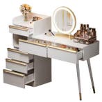 Kaptafel met LED-verlichting en 6 lades – uitschuifbaar, Verzenden, Nieuw