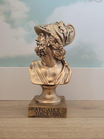 Schild Ajax Amsterdam. Borstbeeld Brons., Nieuw