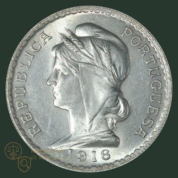 Portugal. 1 Escudo 1916 QUALITY (Zonder minimumprijs)