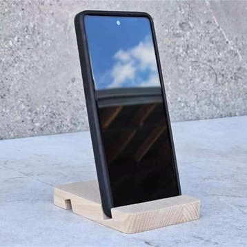 HOCHO Beukenhouten Telefoonstandaard 100x80x15 mm – Stijl., Ophalen of Verzenden, Nieuw