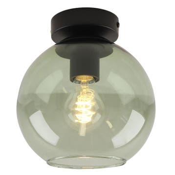 Design plafondlamp groen, Giada, Ophalen of Verzenden, Nieuw, Glas