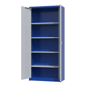 Nieuwe archiefkast - 195x92x42cm - roldeurkast - blauw/grijs, Huis en Inrichting, Kasten | Roldeurkasten en Archiefkasten, Nieuw
