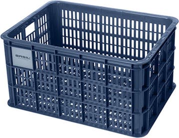 Basil Fietskrat L - Groot - 40 Liter - Blauw, Ophalen of Verzenden, Zo goed als nieuw, Basil