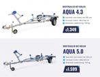 Faro Boottrailers tot 5 meter - Betaalbare topkwaliteit!, Watersport en Boten, Nieuw, Minder dan 6 meter, Minder dan 1500 kg