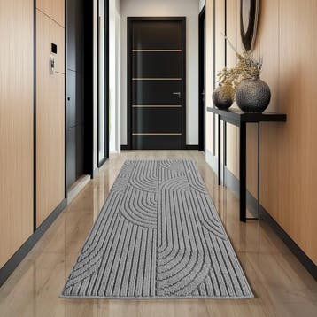 Japandi Vloerkleed | Helix | Bogen | Zilver | 240x340 cm, Verzenden, Nieuw