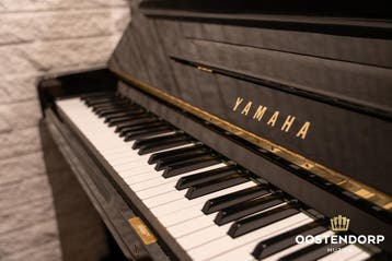 Yamaha U3H PE messing piano - 1496448, Zo goed als nieuw, Zwart, Piano