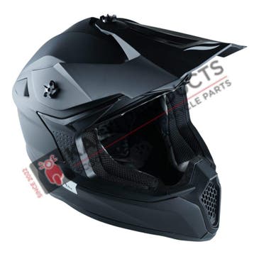 HELM FALCON SOLID MAT ZWART, Motoren, Ophalen of Verzenden, Nieuw met kaartje, Offroadhelm, Heren