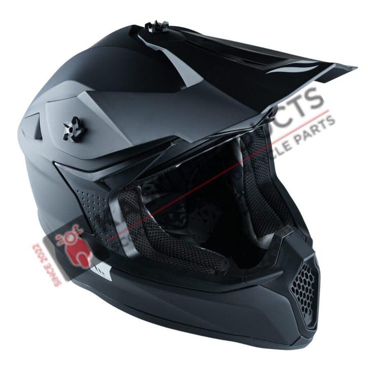 HELM FALCON SOLID MAT ZWART, Motoren, Kleding | Motorhelmen, Dames, Heren, Nieuw met kaartje, Offroadhelm, Ophalen of Verzenden