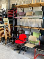 Retro sledestoelen nieuw eetkamerstoelen kantinestoelen, Gebruikt, Overige kleuren, Ophalen of Verzenden, Metaal