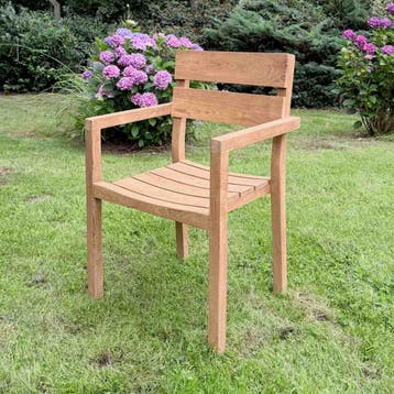 Stapel tuinstoel met armleuningenTuinstoelen, Ophalen of Verzenden, Nieuw