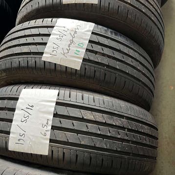 2 x Kingboss 195-55-16 Zomerbanden 6,5mm, Auto-onderdelen, Gebruikt, 16 inch, Ophalen of Verzenden, Band(en)