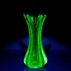 Vintage Murano Glas, Sommerso - Style, Uranium Glass - Vaas, Antiek en Kunst