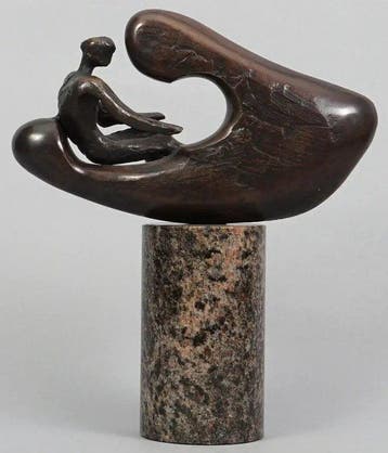 Jo Ramakers (1938) - Beeld, Harmonie - 24 cm - Brons, Steen