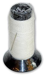 Fijn gewaxed polyester garen met naald, Ophalen of Verzenden, Nieuw