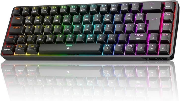 Compact Gaming Keyboard 68 Toetsen | 28% Korting, Computers en Software, Toetsenborden, Gaming toetsenbord, Draadloos, Overige indelingen