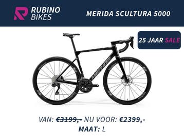 MERIDA SCULTURA 5000 - 105 Di2 - 25%/€800 KORTING - CARBON, 28 inch, Carbon, Nieuw, Meer dan 20 versnellingen