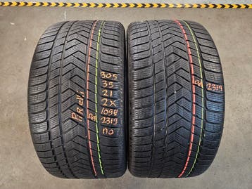 305/35/21 109V NO PIRELLI WINTERBANDEN 6MM PROFIEL 2X DEMO, Ophalen, Gebruikt, 305 mm, Band(en)