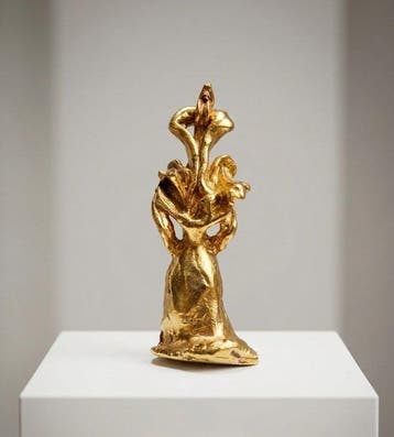 Salvador Dali (1904-1989) - Reliëf, Ama de Llaves, 24k gold