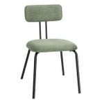 Stoelen | FAIRFIELD | Stof/Metaal | Groen | Zwart Frame |, Verzenden, Nieuw in verpakking