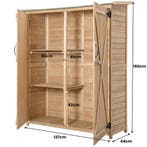 LIVSK Houten Gereedschapskast Tuinhuis - Weerbestendig met A, Verzenden, Nieuw