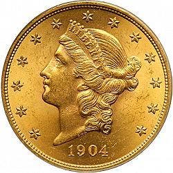Liberty 20 dollar goud, Verzenden, Losse munt, Goud