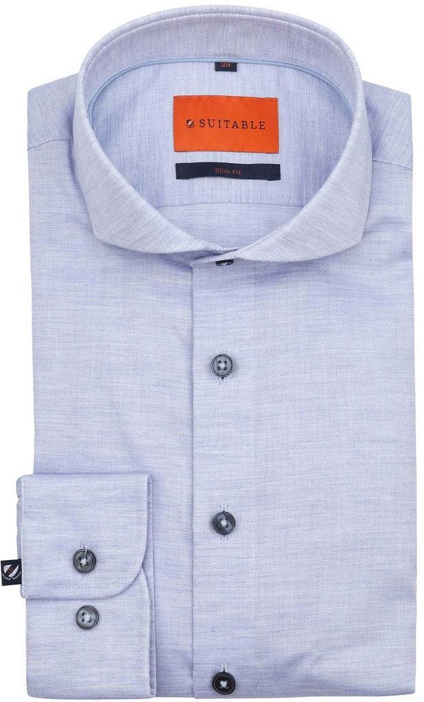 Suitable Melange Overhemd Lichtblauw maat 41 Heren, Kleding | Heren, Overhemden, Nieuw, Verzenden