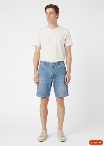 Wrangler Korte broeken Heren maat W38 Blauw Vintage, Ophalen of Verzenden, Nieuw, Wrangler