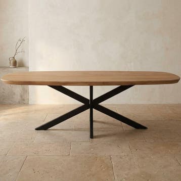 Eettafel Madison Natural | 240 cm | Deens ovaal, Ophalen of Verzenden, Nieuw
