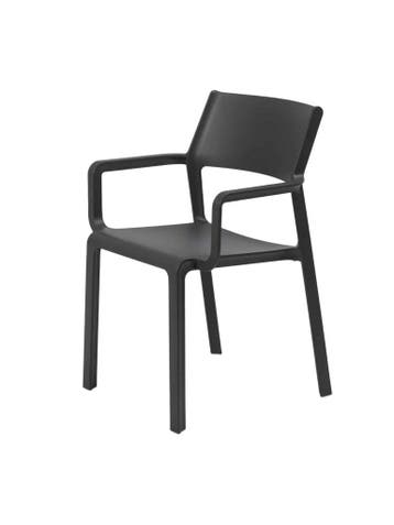 Nardi Trill dining Antraciet - Diningstoel 58x53x82cm, Nieuw