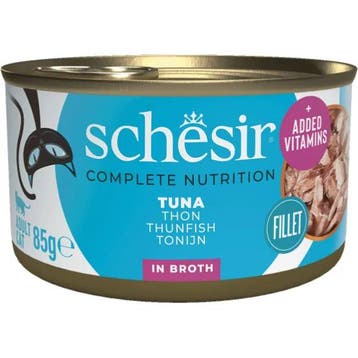 Schesir tonijn (natural style) natvoer kat (blikjes 85 g)..., Verzenden, Kat