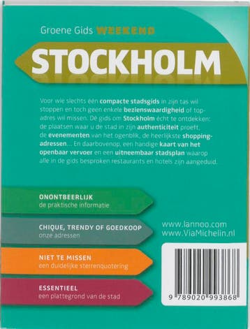 Groene Gids Weekend Stockholm / De Groene Reisgids Weekend, Verzenden, Zo goed als nieuw